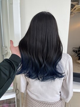 アライブ ハラジュク(ALIVE harajuku) ネイビーブルーグラデーションryota