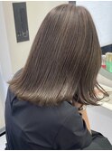 ハイライトダブルカラーケアブリーチインナーカラーグレージュ
