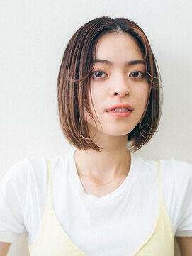 ピズム(PISM) Aラインボブ/前髪なしショート/ミニボブ/ショコラアッシュ