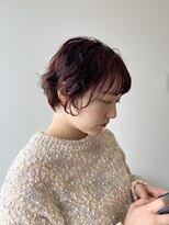 プラスヘアー(plus HAIR) 【廣瀬】ゆるふわパーマのショートボブ