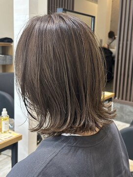 アトリエコア(Atelier Coa) ショートカットくびれショート前下がりボブベージュカラー