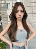 リリー(Lilley)&nbsp;【lilley 稲永麻衣】レイヤーカット+ロング+顔まわり+韓国ヘア
