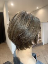 ヘアーアンドネイル ミルク(hair＆nail milk)&nbsp;ショートボブxバレイヤージュカラー