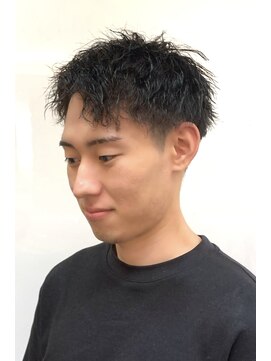 銀座マツナガ 浅草店 ツイストスパイラル ナチュラル ツーブロ メンズパーマ