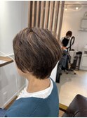 白髪ぼかしハイライトスタイル