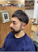 ツーブロックショート