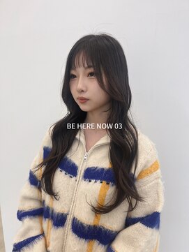 ビーヒアナウ N゜03 金沢駅西店(BE HERE NOW) 【韓国ヘア/レイヤーカット/顔まわりカット/ブラウンカラー】