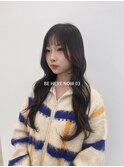 【韓国ヘア/レイヤーカット/顔まわりカット/ブラウンカラー】