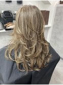 白髪ぼかしハイライト×レイヤーカット 村上大樹