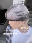 デザインカラーケアブリーチダブルカラーブラックグレーシルバー