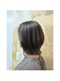 白髪ぼかしハイライト