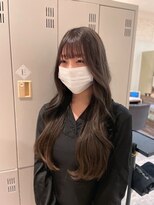 ヘアメイク シュシュ(Hair make chou chou)&nbsp;レイヤーロング　韓国レイヤー　お顔周りカット　前髪カット