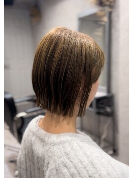 ソヨン 本厚木店(SOYON) ボブレイヤーカット/オリーブアッシュ/本厚木