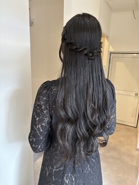 【kicca】ハーフアップ/巻き下ろし/結婚式ヘア/スーパーロング