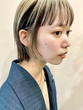 前上がりボブ☆アンブレラカラー