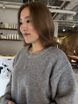 ココルアナ(coco luana) ミルクティーカラー/韓国/ボブ/ブリーチ