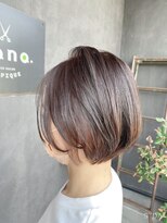 ナナ バイ ピケ(nana by pique) ショート/イヤリングカラー/マニッシュボブ/透明感/20代30代40代
