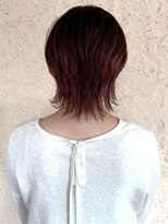 プリモ ココ 鍋島店(Primo coco.)&nbsp;ウルフカット レイヤーカット レッドブラウン 美髪 外ハネ 30代
