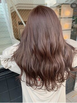 スト 静岡鷹匠(sto) 大人シアーベージュミニウルフボブミディアムレイヤー