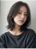 結べるくびれボブ×くびれミディ×オリーブベージュ