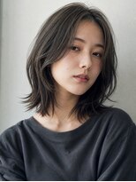 フルショウ アシヤ(FURUSHO ASHIYA) ひし形レイヤーボブ ×くびれミディ×オリーブベージュ