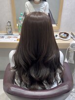 レンテ 千葉(LENTE)&nbsp;グレージュ大人可愛いレイヤーカット艶感ゆるふわ巻き
