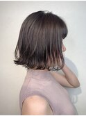 ナチュラルグレージュボブ