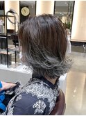 【LA'BO三浦】ボブ×グレーグラデーション