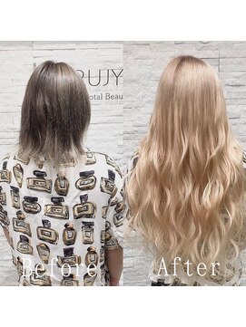 あるじゃんすー 静岡店 キャラメルベージュ＃こなれハイトーン＃シールエクステ＃静岡