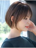 前髪あり大人ショートボブ20代30代40代【AIN.表参道】川原大地