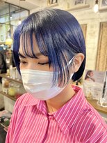 トロニー(TLONY)&nbsp;ブルーブラック　ショートボブ　stylist/miaki