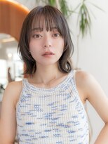 イルハバナ 渋谷(ill HAVANA)&nbsp;20代30代大人かわいいレイヤー斜めバング髪質改善こっくりカラー