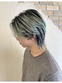 ヘアースパパズ(hair spa PAZ) トレンドウルフスタイル。シースルー感あるセンター分けウルフ