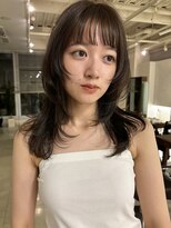 キアラ(Kchiara) ブリーチなしオリーブベージュレイヤー福岡天神美容室