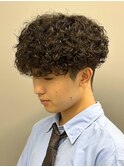 プードルパーマメンズカットスパイラルパーマツイスパ波巻き
