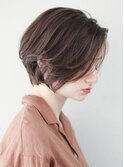 大人ショート前下がりショート長めショート大分美容室ショート
