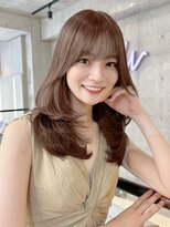 ウェイズ トウキョウ(Ways TOKYO) レイヤーカット　ベージュ　前髪カット　顔まわりカット