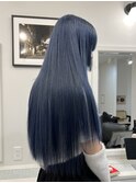 ブルーカラーブリーチダブルカラー髪質改善トリートメント韓国