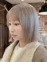 ボコカ(bococa)&nbsp;【macana指名】ベージュカラー ケアブリーチ ボブ 向ヶ丘遊園