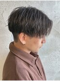 メンズセンターパートツイストスパイラルパーマ群馬高崎眉毛