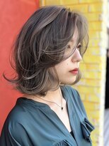 アルトリスト(Altruist Aging×HAIR&SPA) ★ダークアッシュ大人ガーリーボブ着物ミディアムレイヤーカット