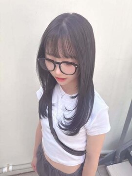 グラス 春吉1号店(glass) ダークブラウン+顔周りレイヤー