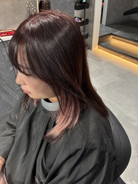 ミスト(MIST) レイヤーカット×ラベンダーカラー×インナーエクステ