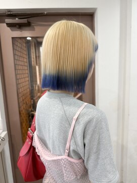 セレーネヘアー 難波店(Selene hair) デザインカラー/裾カラー/抜きっぱなしブロンド/エンドカラー