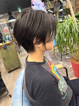 ルーナヘアー(LUNA hair) ショート 耳掛け 前髪なしショートヘア 大人ショート 30代40代