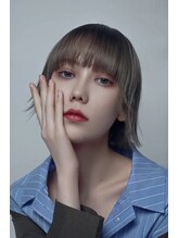 エムヘアサロン 高田馬場(M Hair Salon) 外国人風ショートボブ×ミルクティーアッシュ【高田馬場】