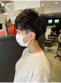 マッシュショート/刈り上げショート/スパイラルパーマ/越谷