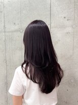 モク 立川(moc)&nbsp;韓国風レイヤーカットブリーチダブルカラー前髪