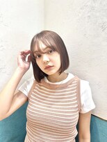 ロンド レグリーズ 立川(Lond leglise)&nbsp;ミニボブレイヤー/レイヤーカット/グレーブラウン/顔周り/立川