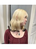 ◆ホワイトブリーチブロンドヘアエンドカラーケアブリーチ
